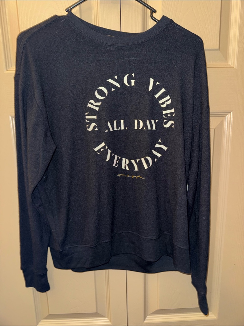 NWT Spiritual Gangster Strong Vibes Savasana Sweater Small in Black